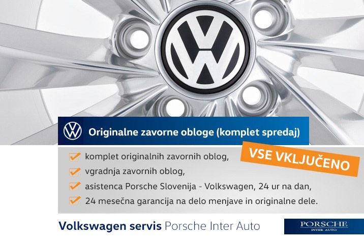 VOLKSWAGEN SERVIS ZAVORNE PLOŠČICE